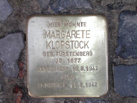Stolperstein Margarete Klopstock