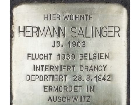 Bildvergrößerung: Stolperstein Hermann Salinger