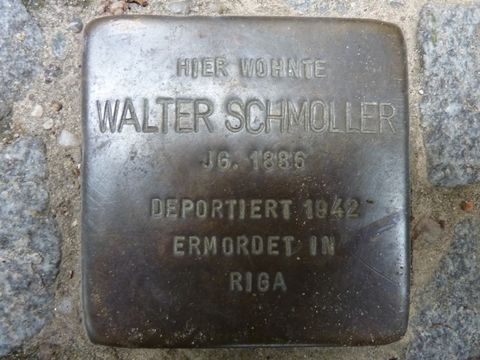 Stolperstein für Walter Schmoller, 17.8.2010
