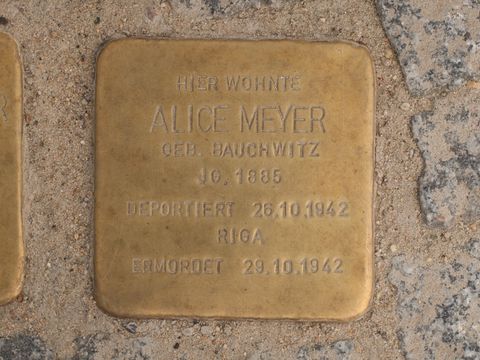 Stolperstein Alice Meyer