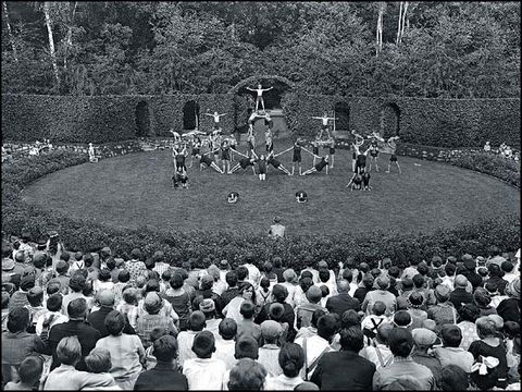 Erwin Barth - Volkspark Jungfernheide, Veranstaltung im Naturtheater, um 1930