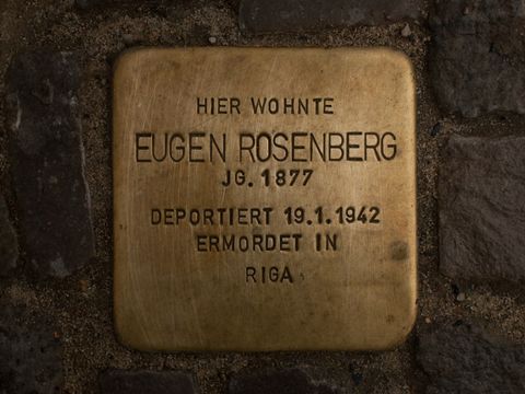Stolperstein Eugen Rosenberg, 03.06.2012