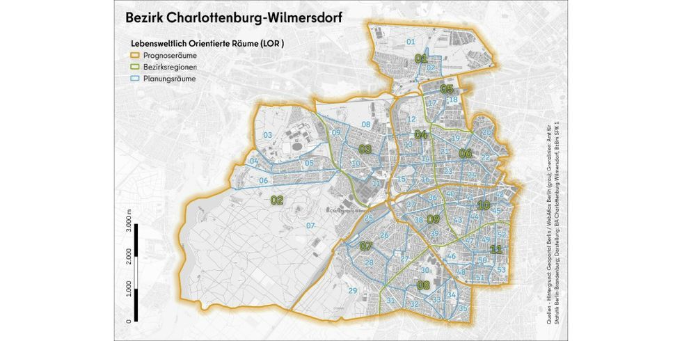 Lebensweltlich Orientierte Räume im Bezirk Charlottenburg-Wilmersdorf.