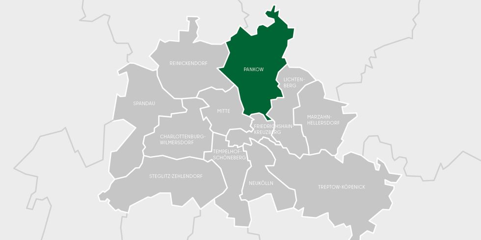 Berlin Karte Bezirk Pankow