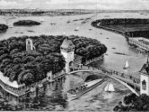 Abteiinsel um 1920