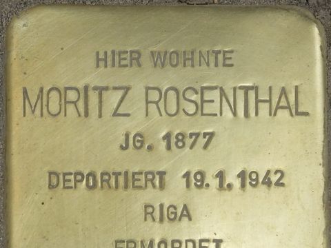 Stolperstein Moritz Rosenthal, 2014