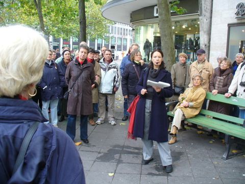Martina Schmiedhofer auf dem Joachimstaler Platz, Foto: KHMM