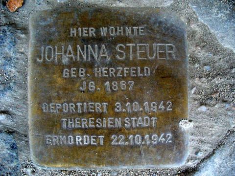 Stolperstein für Johanna Steuer