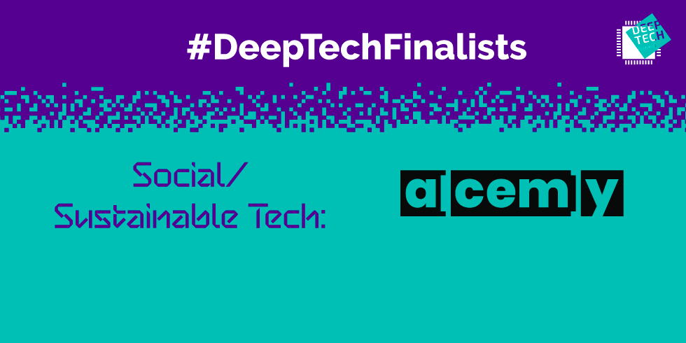 Deep Tech Finalist Social / Sustainable Tech: alcemy