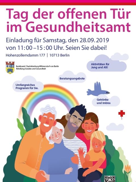 Plakat Tag der offenen Tür im Gesundheitsamt