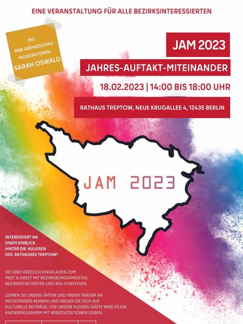 Bildvergrößerung: Plakat zum JAM 2023 - Jahres-Auftakt-Miteinander