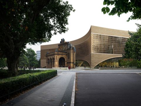 Der Neubau des Exilmuseums wird nach Plänen der dänischen Architektin Dorte Mandrup am Anhalter Bahnhof entstehen.