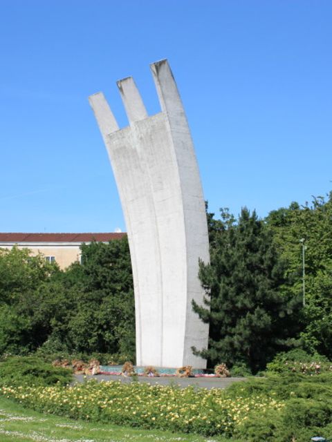 Das Luftbrücken-Denkmal am Platz der Luftbrücke