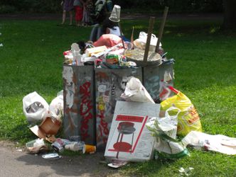 Müll im Treptower Park