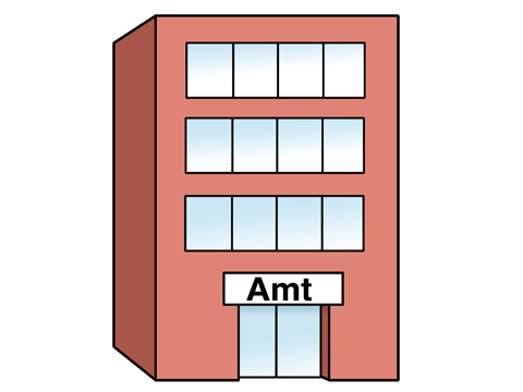 Gebäude und Amt