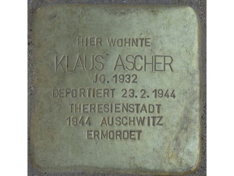 Stolperstein für Klaus Ascher 