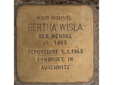 Stolperstein Bertha Wisla