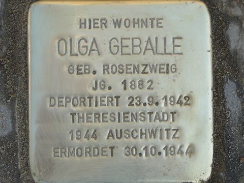 Stolperstein Olga Geballe
