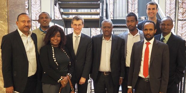 Besuch einer äthiopischen Delegation unter Leitung des stellvertretenden Generaldirektors der Steuer- und Zollverwaltung Äthiopiens, Herrn Desta Bezabh, die der Senatsverwaltung für Finanzen Berlin. 29.02.2016