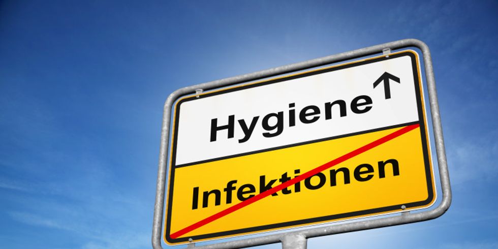 Schild Hygiene - Infektionen