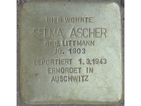 Stolperstein für Selma Ascher 