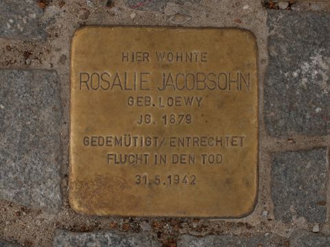 Stolperstein Rosalie Jacobsohn, 10.06.2012