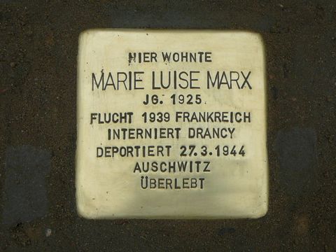 Stolperstein für Marie Luise Marx