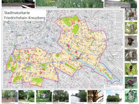 Karte zur Stadtnatur Friedrichshain-Kreuzberg