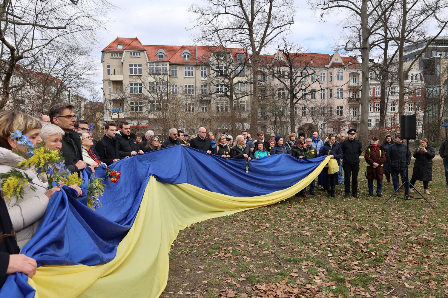 24. Februar 2024: Solidaritätsveranstaltung im Charkiw-Park