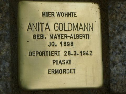 Stolperstein für Anita Goldmann