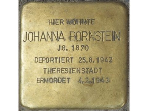 Bildvergrößerung: Stolperstein Johanna Bornstein