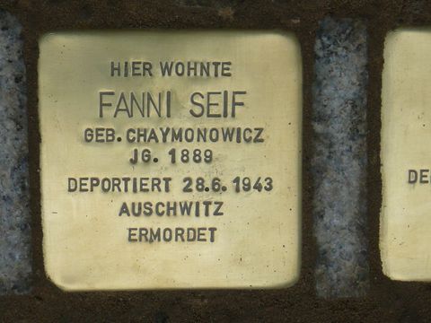 Stolperstein für Fanny Seif