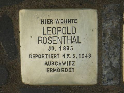 Stolperstein für Leopold Rosenthal