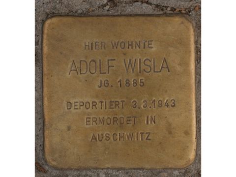 Stolperstein Adolf Wisla