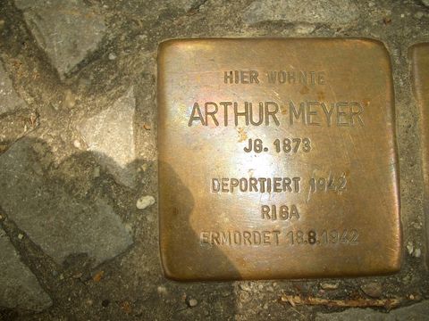 Stolperstein für Arthur Meyer, 27.07.2011