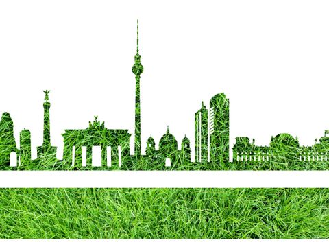 Grüne Berliner Skyline