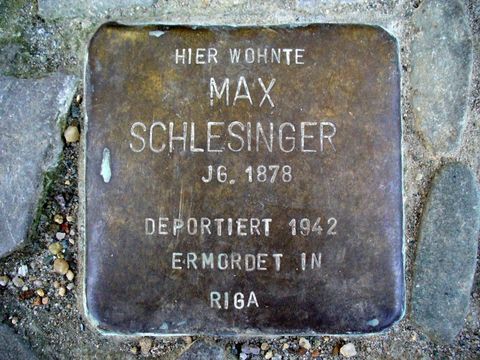 Stolperstein für Max Schlesinger
