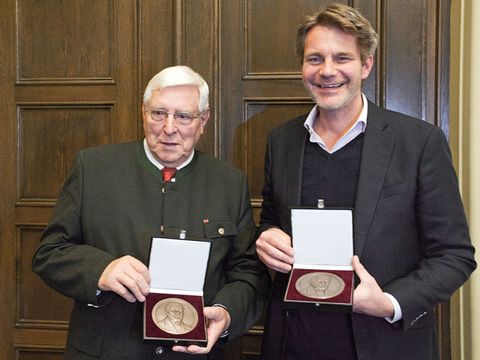 Die Preisträger: Hans Timm und Frank Sippel