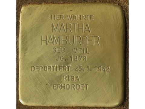 Stolperstein Martha Hamburger