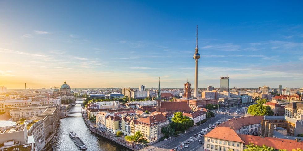 Berlin - Blick auf das Nikolaiviertel und Alexanderplatz