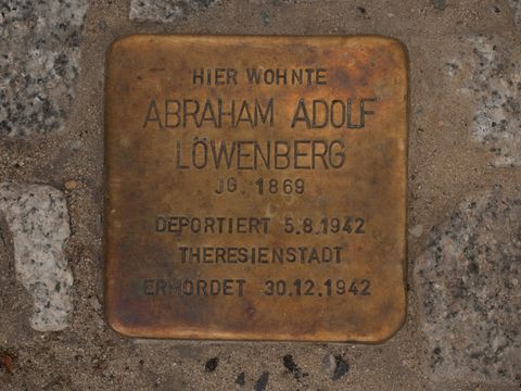 Stolperstein Abraham Adolf Löwenberg, 10.06.2012