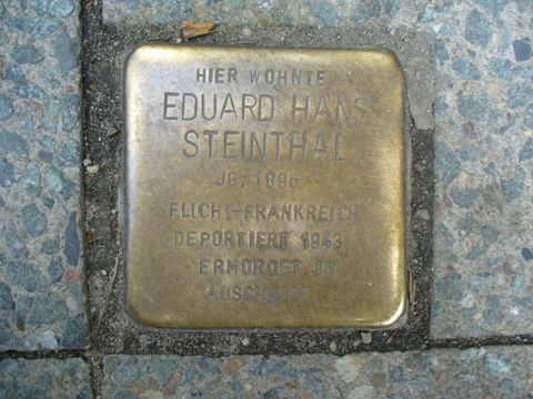 Stolperstein für Eduard Hans Steinthal, 5.4.11
