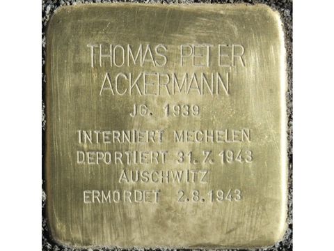 Bildvergrößerung: Stolperstein Thomas Peter Ackermann