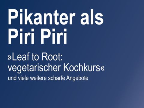 Plakatausschnitt der Berliner vhs-Kamapage ab 2023 - Pikanter als Piri Piri