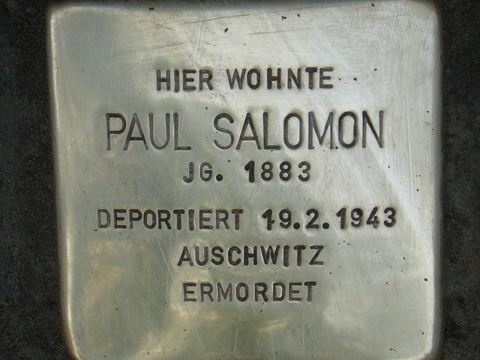 Stolperstein für Paul Salomon