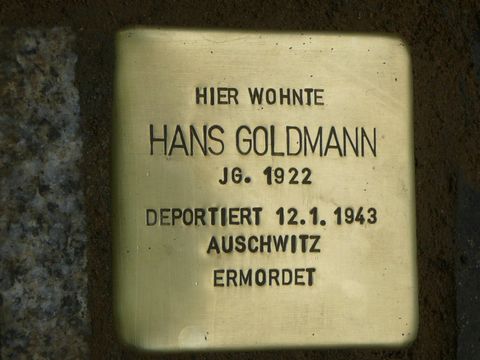 Stolperstein für Hans Goldmann