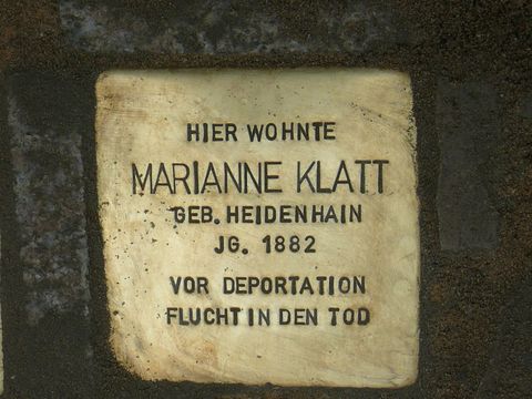 Stolperstein fÃ¼r Marianne Klatt