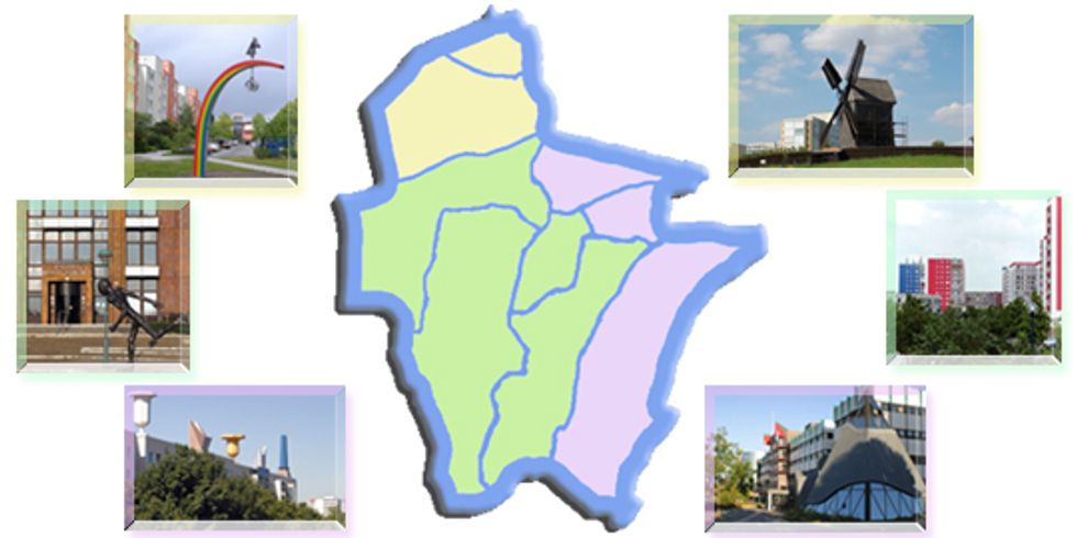 Regionen in Marzahn-Hellersdorf