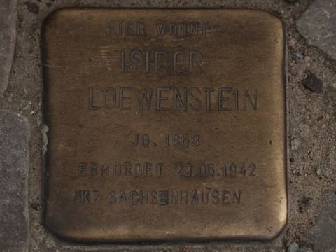 Stolperstein Isidor Loewenstein, 25.03.2012