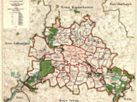 Enlarge photo: Historischer Plan Groß-Berlin 1920